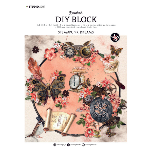 Steampunk Dreams Essentials DIY Block {No. 37}