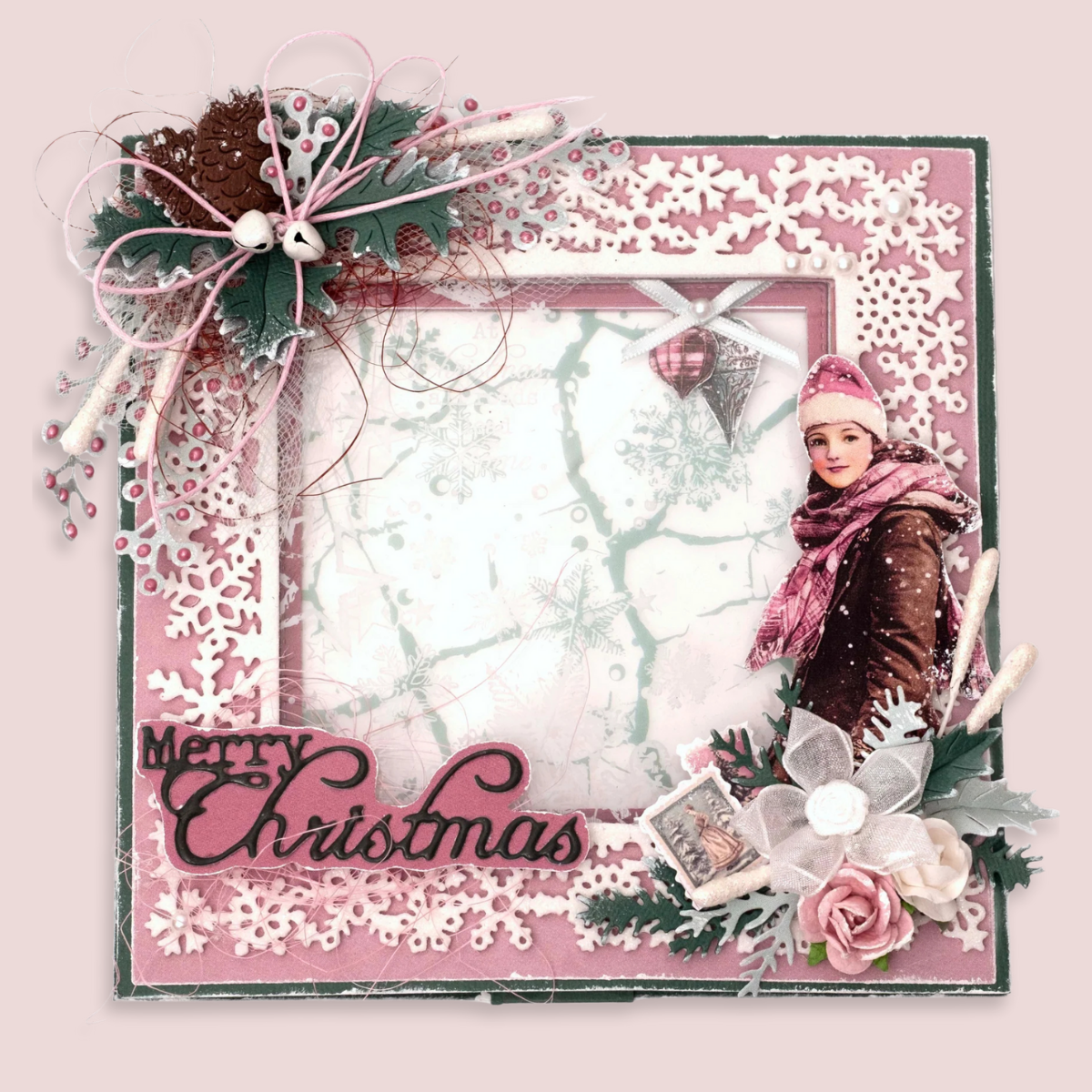 {coming soon!} Christmas Blush 8x8 White & Vintage Mint Acetate Sheets