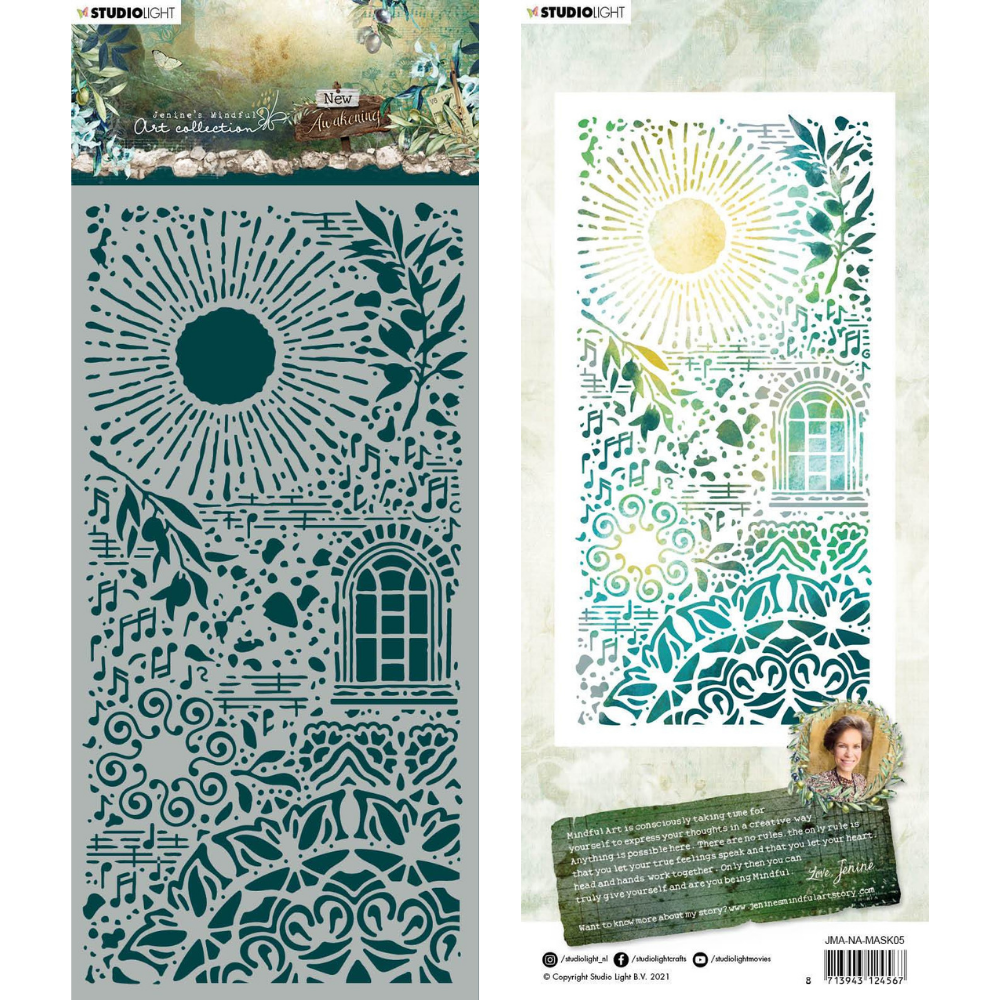 New Awakening Stencil Mask No. 5 | Jenine's Mindful Art