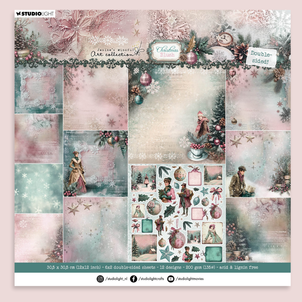 {coming soon!} Christmas Blush 12x12 Designer Paper Pad