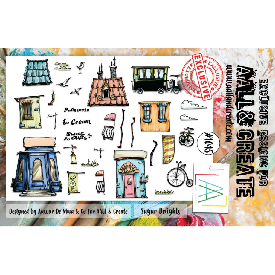 Sugar Delights A5 Clear Stamp Set No. 1045