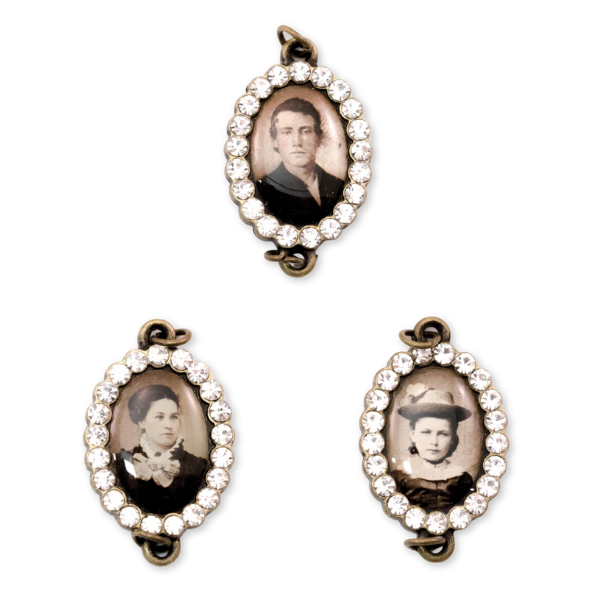 Jeweled Photo Links | Assemblage