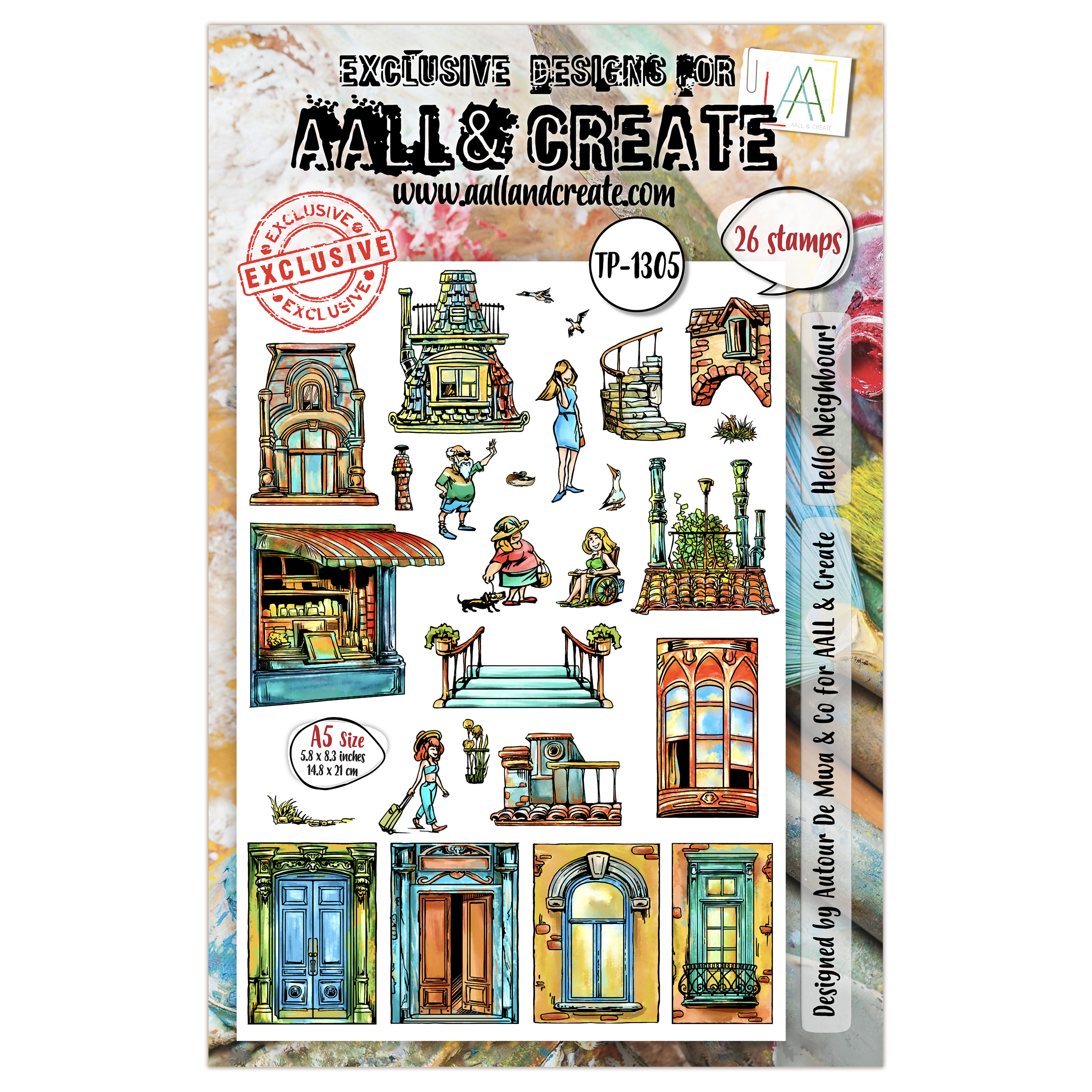 Hello Neighbour! A5 Stamp Set