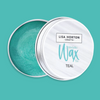 Teal Metallic Wax Tin