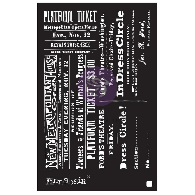 Theater Night 6x9 Elementals Stencil | Finnabair