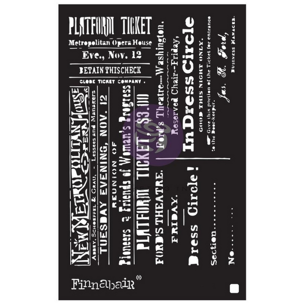 Theater Night 6x9 Elementals Stencil | Finnabair
