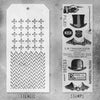 Distinguished + Plus/Herringbone Stamp + Stencil Set No. 16 | Tim Holtz
