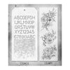 Floral Outlines + Schoolhouse/Dot Fade Stamp + Stencil Set No. 38 | Tim Holtz