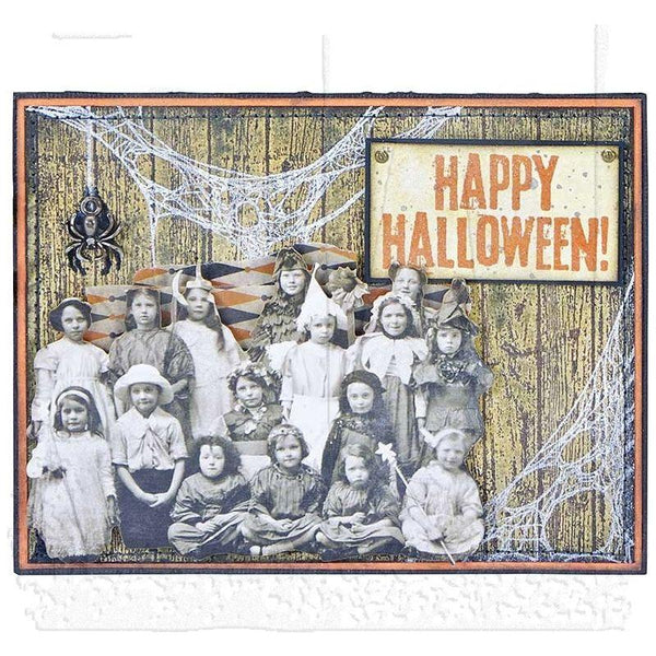 Life of the Party + Polkadot/Argyle Stamp + Stencil Set No. 28 {Halloween} | Tim Holtz