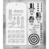 Inquisitive + Arrows/Dotted Line Stamp + Stencil Set No. 39 | Tim Holtz