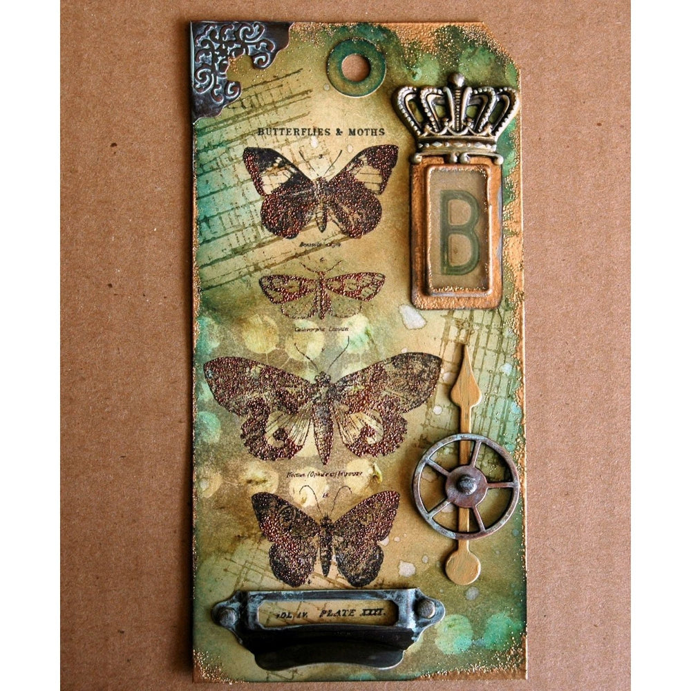 Papillon + Nordic/Scribble Stamp + Stencil Set No. 20 | Tim Holtz