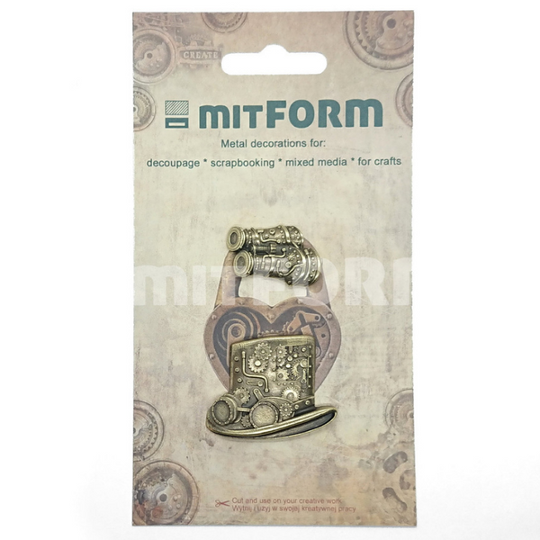 Travel No. 1 Metal Findings | Steampunk Top Hat & Binoculars