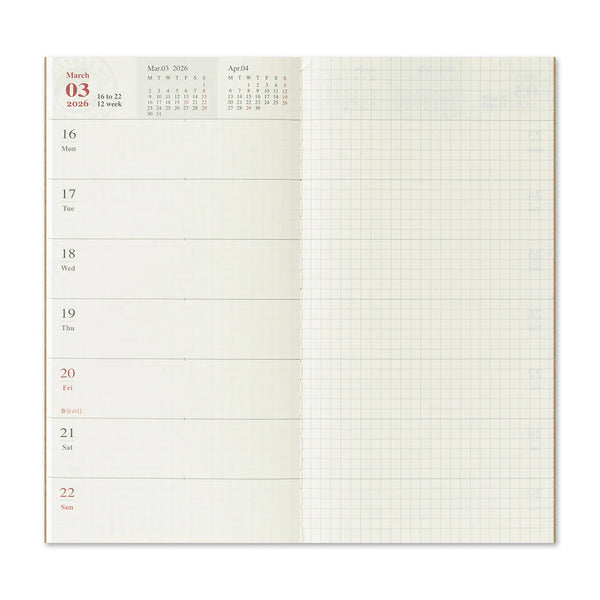 2026 Limited Edition Dated Weekly Calendar | Regular Size