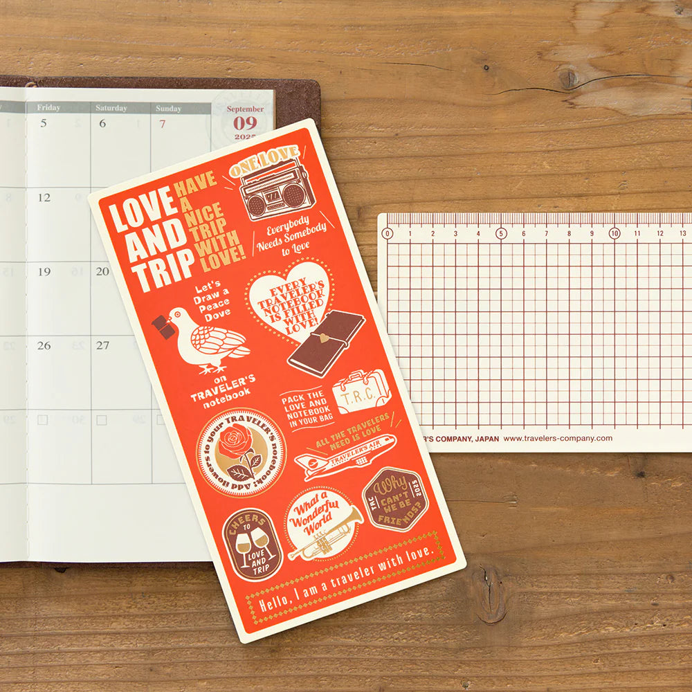 {back soon!} Regular-Size Plastic Sheet {2025 Limited Edition} | Traveler's Notebook