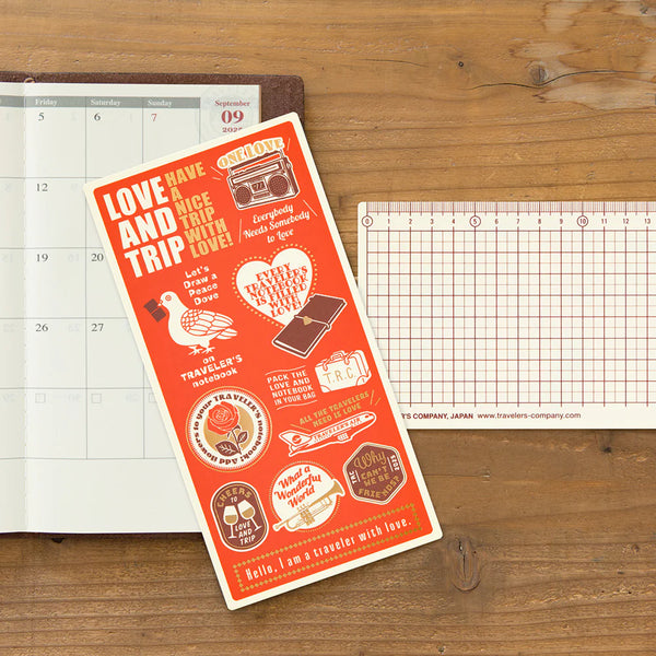 {back soon!} Regular-Size Plastic Sheet {2025 Limited Edition} | Traveler's Notebook