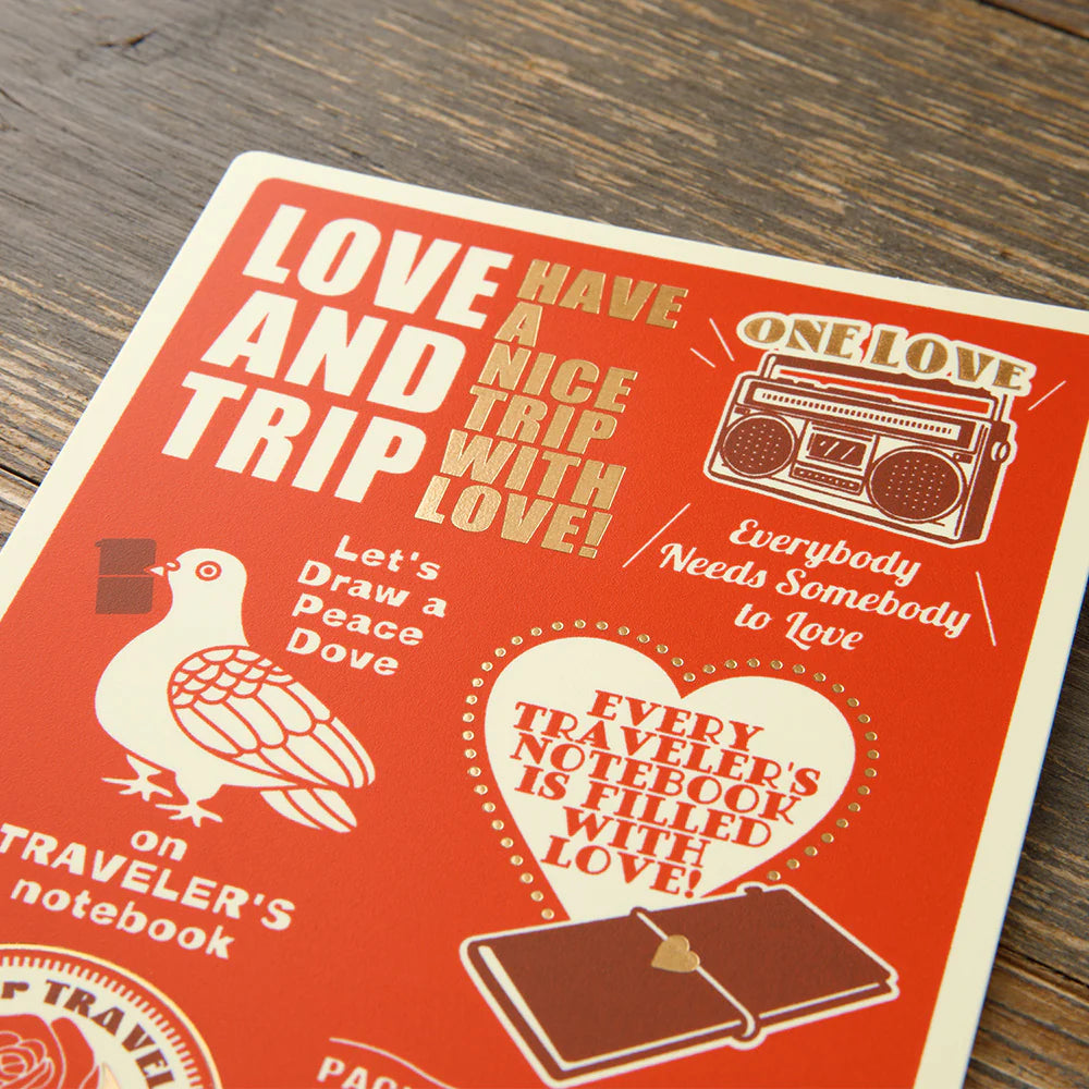 {back soon!} Regular-Size Plastic Sheet {2025 Limited Edition} | Traveler's Notebook