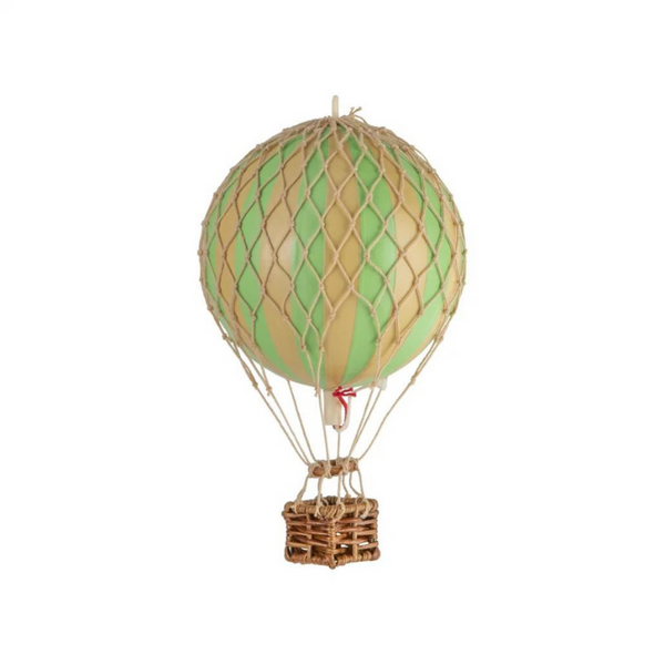 Green Striped Mini Hot Air Balloon