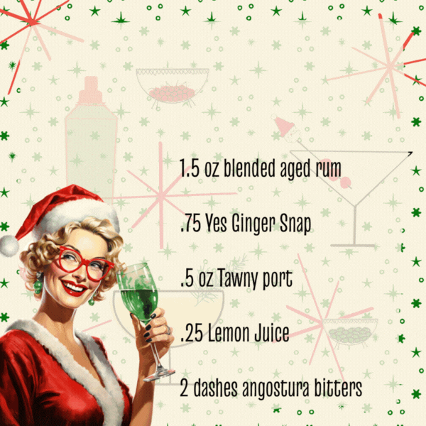 Mélangeur à cocktail au gingembre | Vacances saisonnières