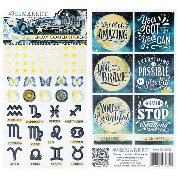 Starlight Dreams Epoxy Stickers {clearance}