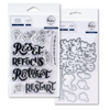 Reset 4x6 Clear Die + Stamp Set