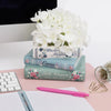 Wuthering Heights, Emma, Little Women Stacked Books Planter