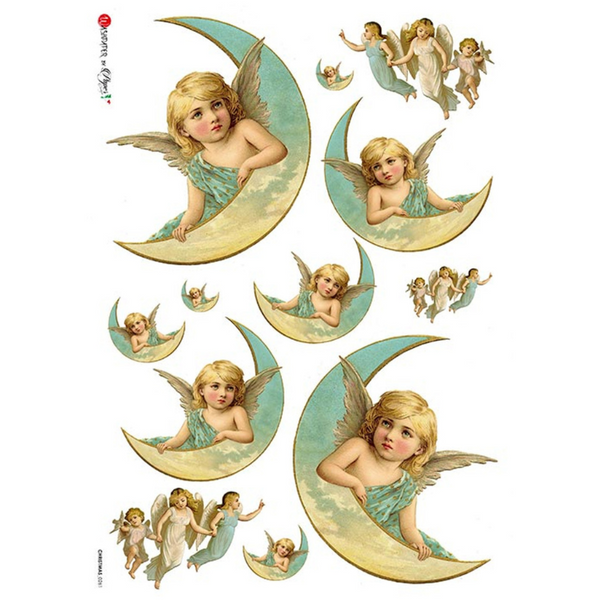 Moon Child A4 Decoupage Rice Paper
