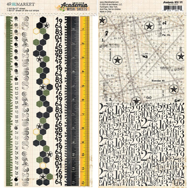 Academia Washi Tape Sheets {clearance}