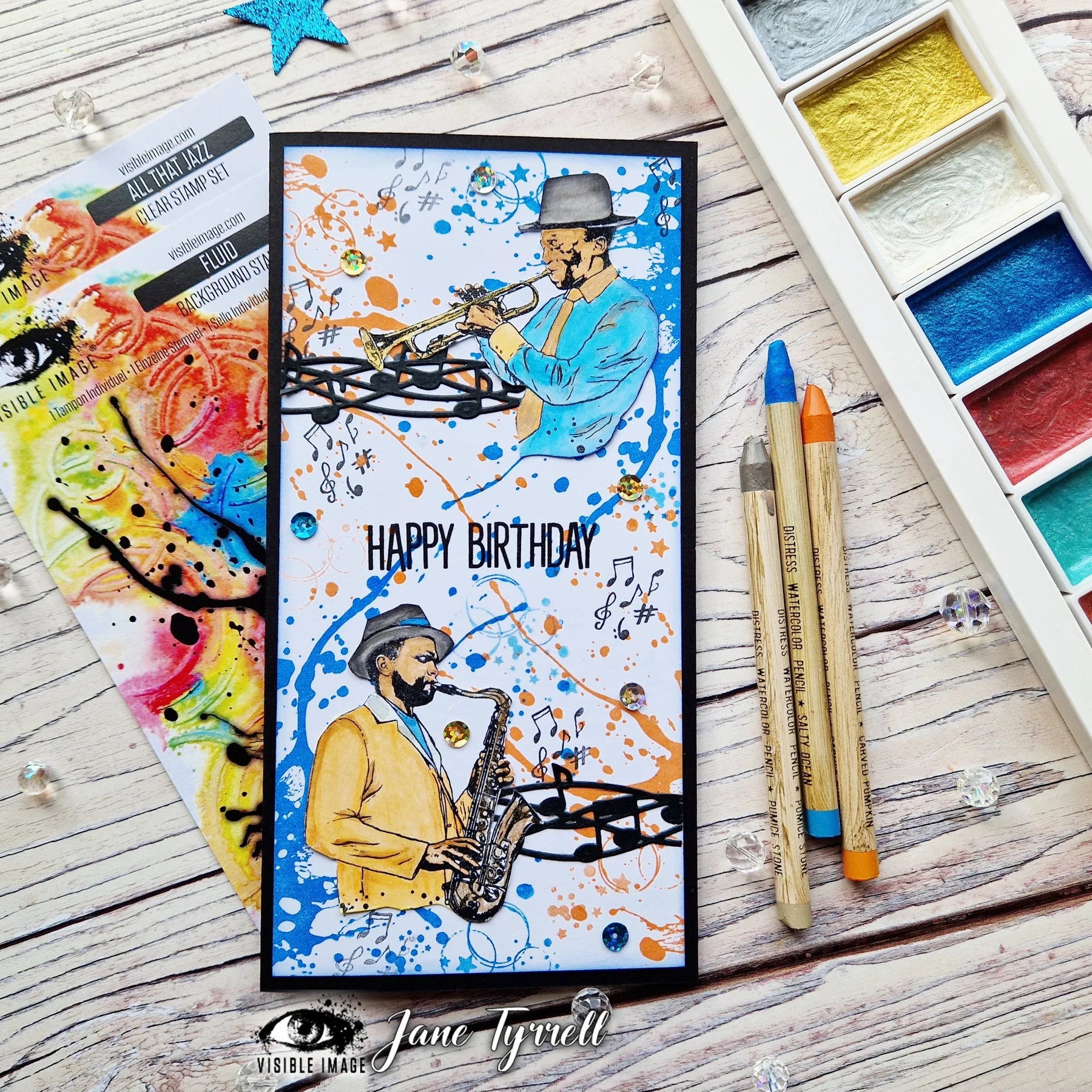 Fluid Background 4x6 Clear Stamp Set
