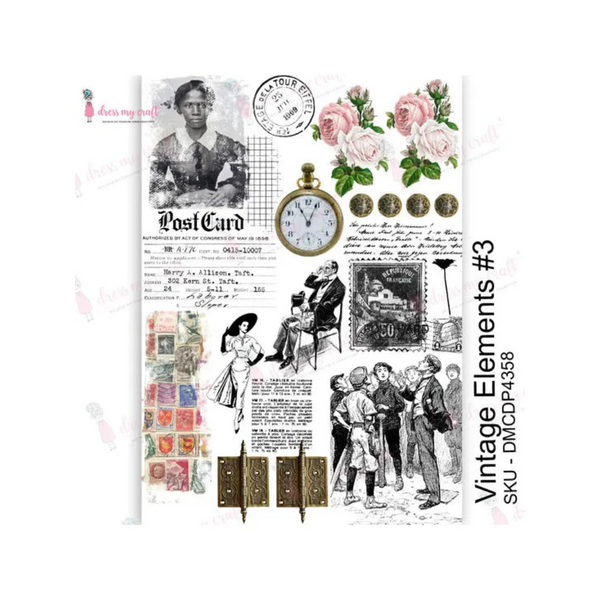 Vintage Elements No. 3 Transfer Sheet