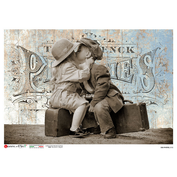 Vintage Kids A4 Rice Paper