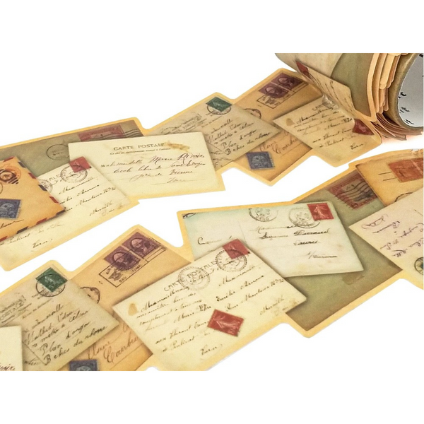 Vintage Letters Die Cut Washi Tape