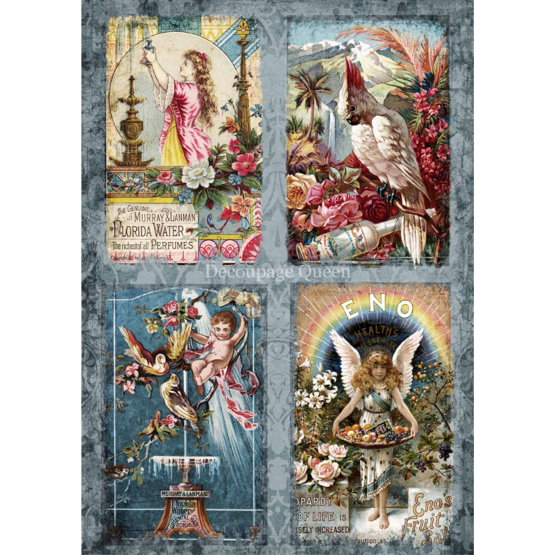 Vintage Tonics A3 Rice Paper