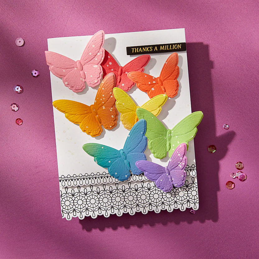 Blooming Butterflies 3D Emboss + Cut Folder | Vivid Expressions