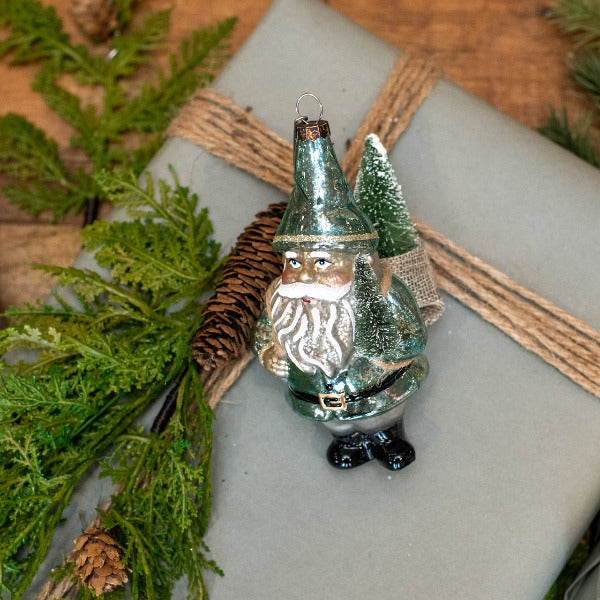 Ornement du Père Noël en verre mercure {plusieurs couleurs}