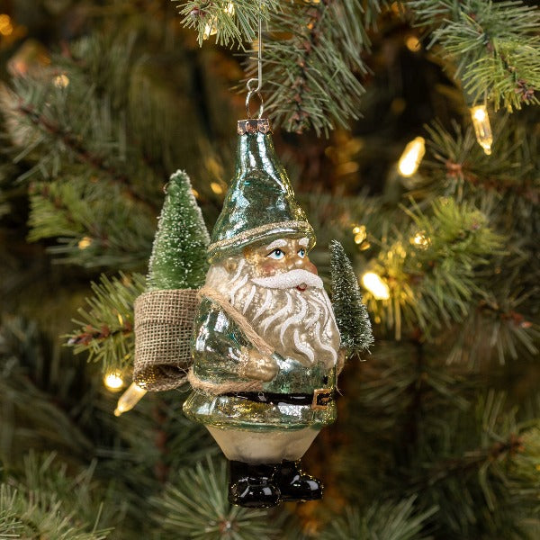 Ornement du Père Noël en verre mercure {plusieurs couleurs}
