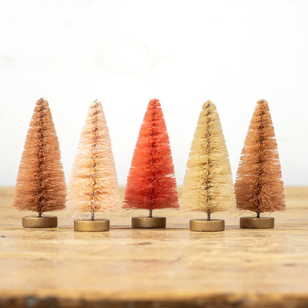Arbres à brosses à bouteilles Pink Hues 4" {ensemble de 5}