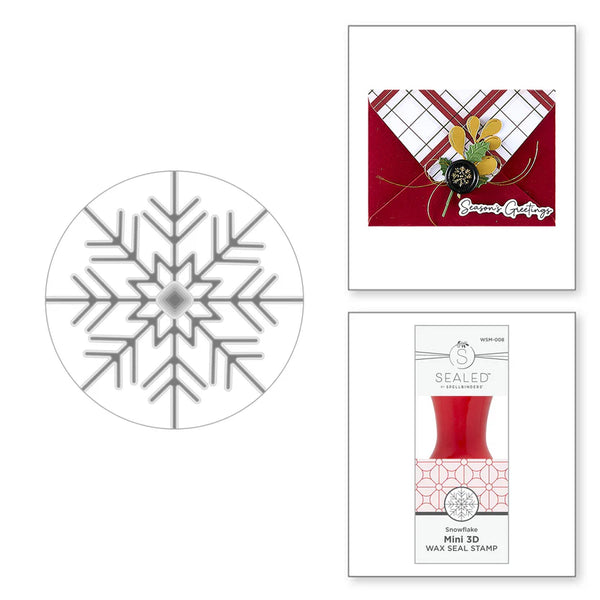 Snowflake Mini 3D Wax Seal | Holiday Magic