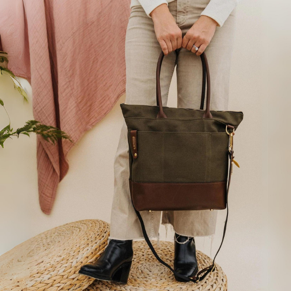 Williams | Signature Canvas + Leather Tote {clearance}