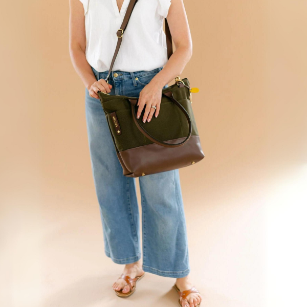 Williams | Signature Canvas + Leather Tote {clearance}