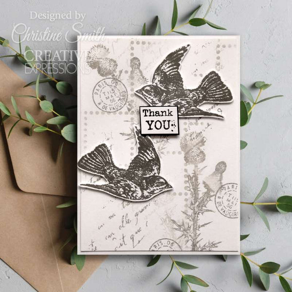 Flying Birds 4x6 Clear Stamp Set | Francoise Read