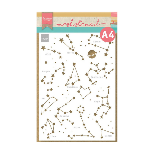 Zodiac Signs A4 Stencil | Marianne Design