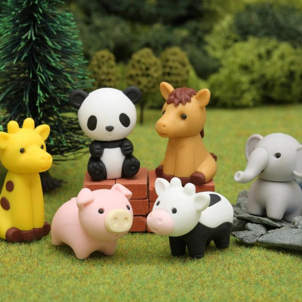 Zoo Animals Puzzle Erasers