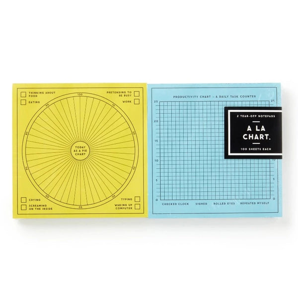 A La Chart Set of 2 Notepads