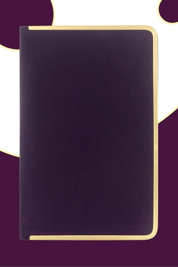 Purple Suede A6 Monaco Undated Personal Planner