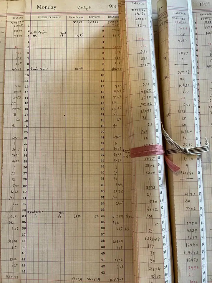Antique Extra Large Ledger Paper