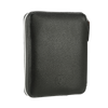 Black Vegan Leather Zippered Portfolio Ruled Notebook