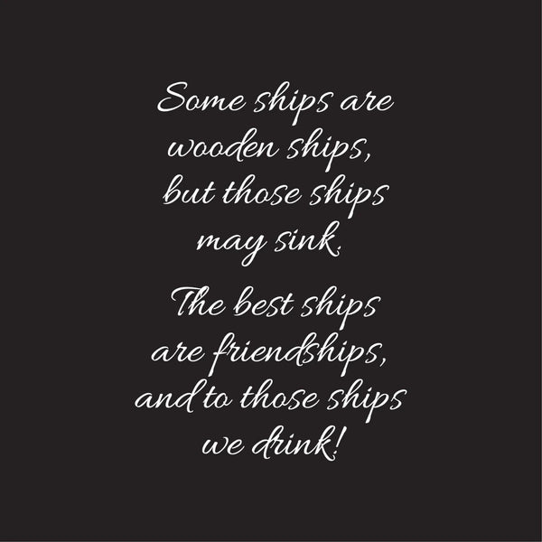 {Friend}ships Etched Decanter | Inebriated Intentions