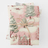 Vintage Pink Christmas Wrapping Paper Trio