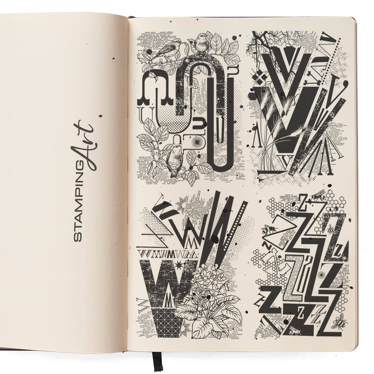 Design Letters 6x8 Clear Stamp Sets | Bad Girls