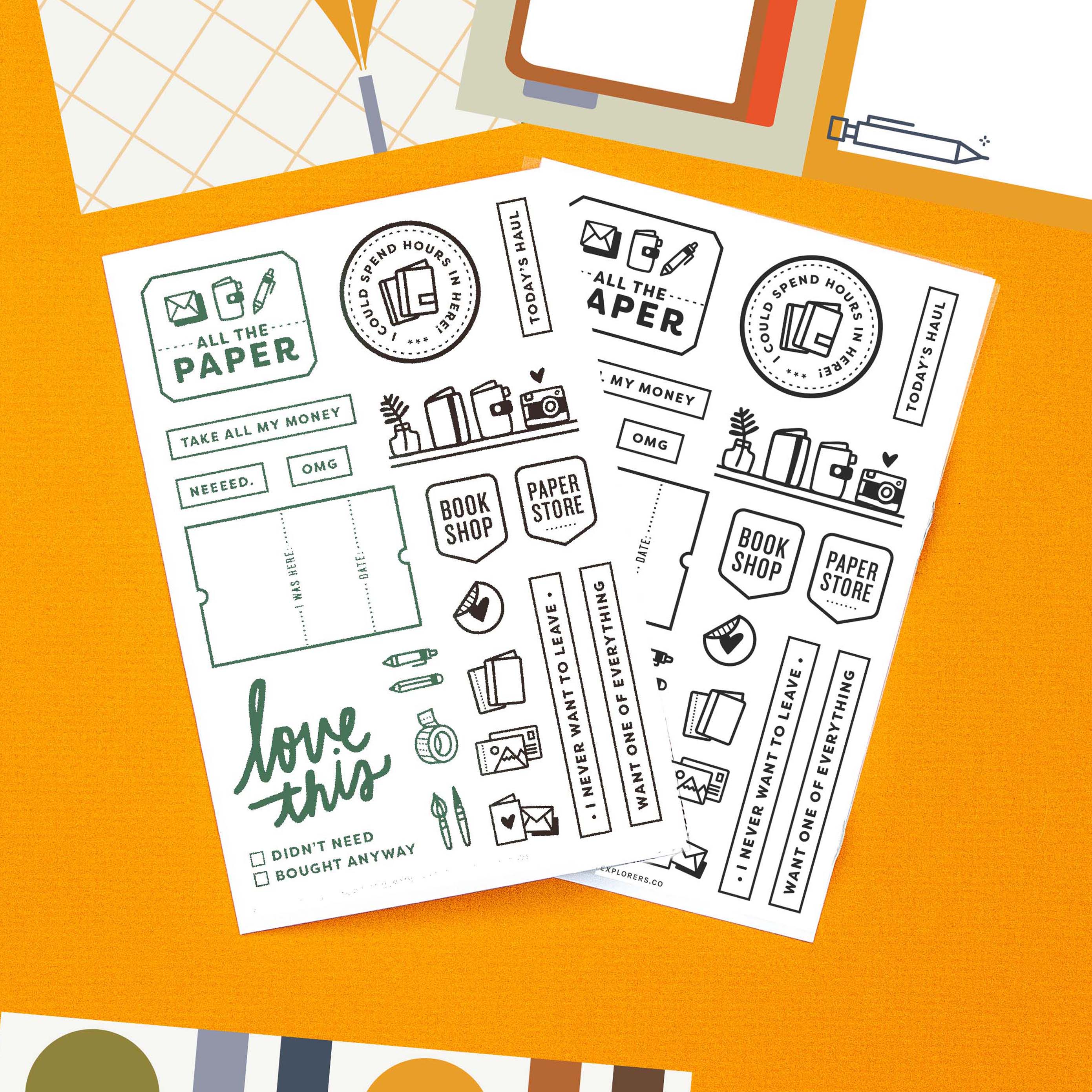 All the Paper 4x6 Clear Stamp Set